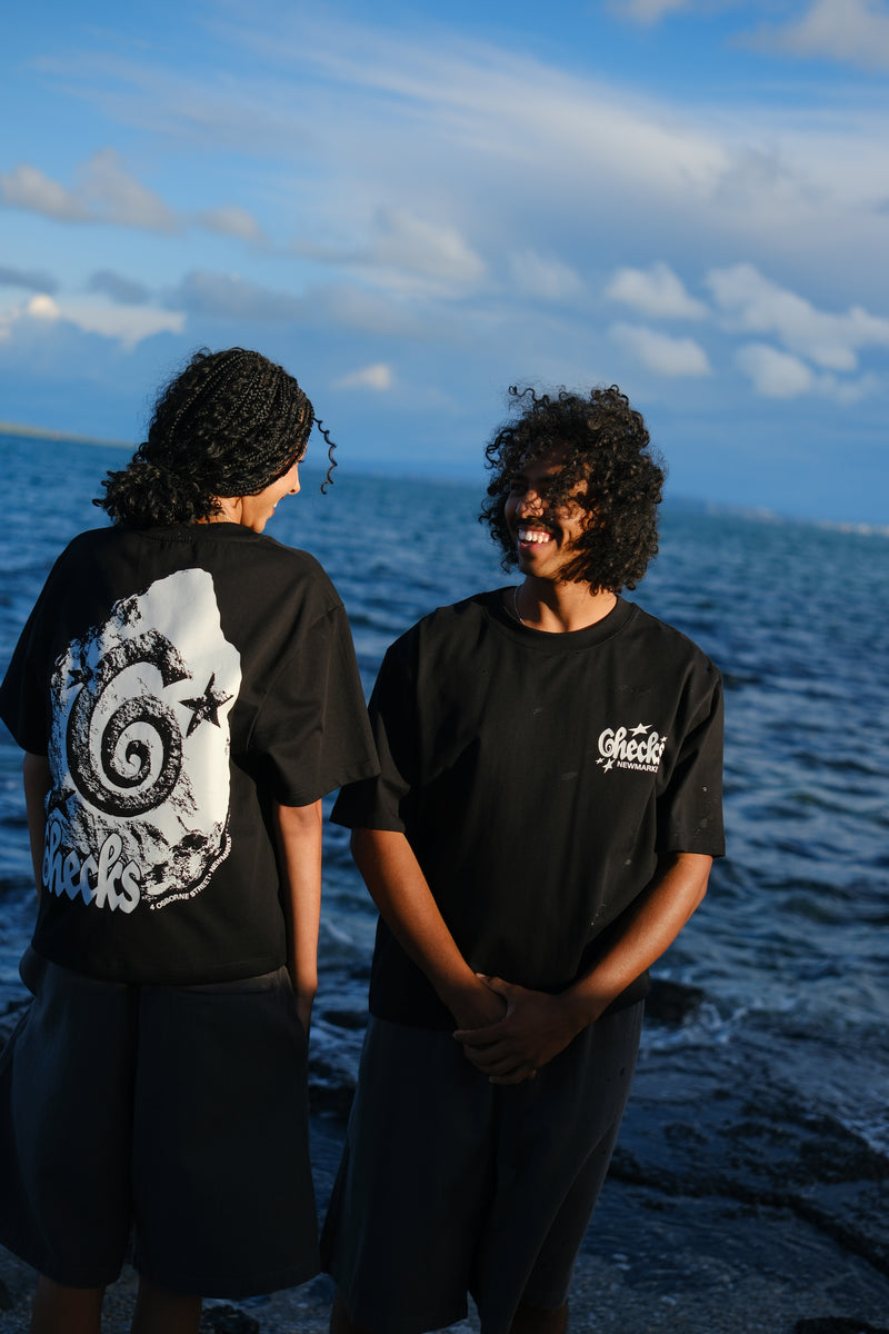 Shop Rock T-shirt Black | CHECKS DOWNTOWN