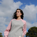 Crew Raglan Jersey Grey/Pink | CHECKS DOWNTOWN