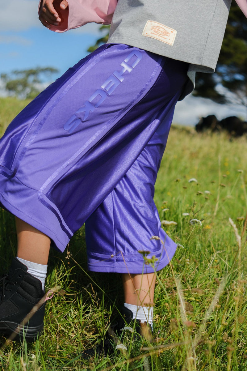 Hooper Shorts Purple | CHECKS DOWNTOWN