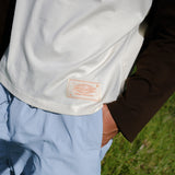 Crew Raglan Jersey Cream/Brown | CHECKS DOWNTOWN