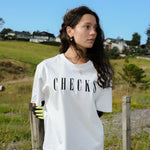 Dptmnt Tee White | CHECKS DOWNTOWN