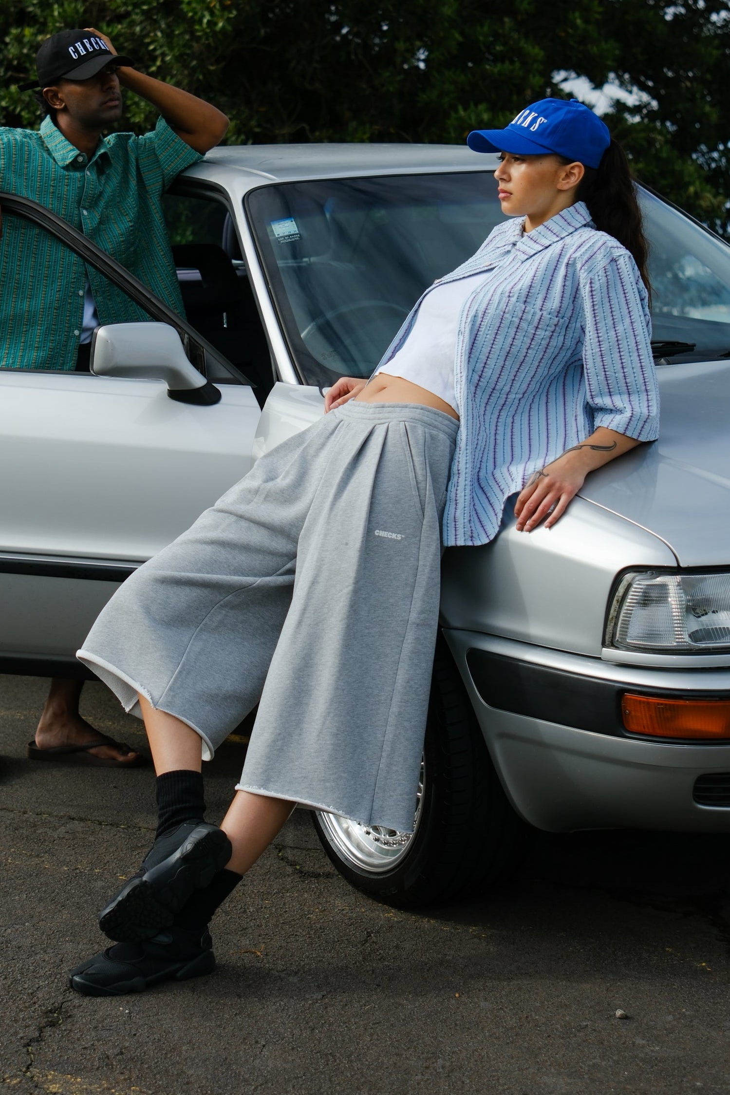 Lark Sweatshorts Athletic Grey | CHECKS DOWNTOWN
