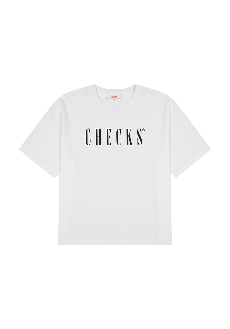 Dptmnt Tee White | CHECKS DOWNTOWN