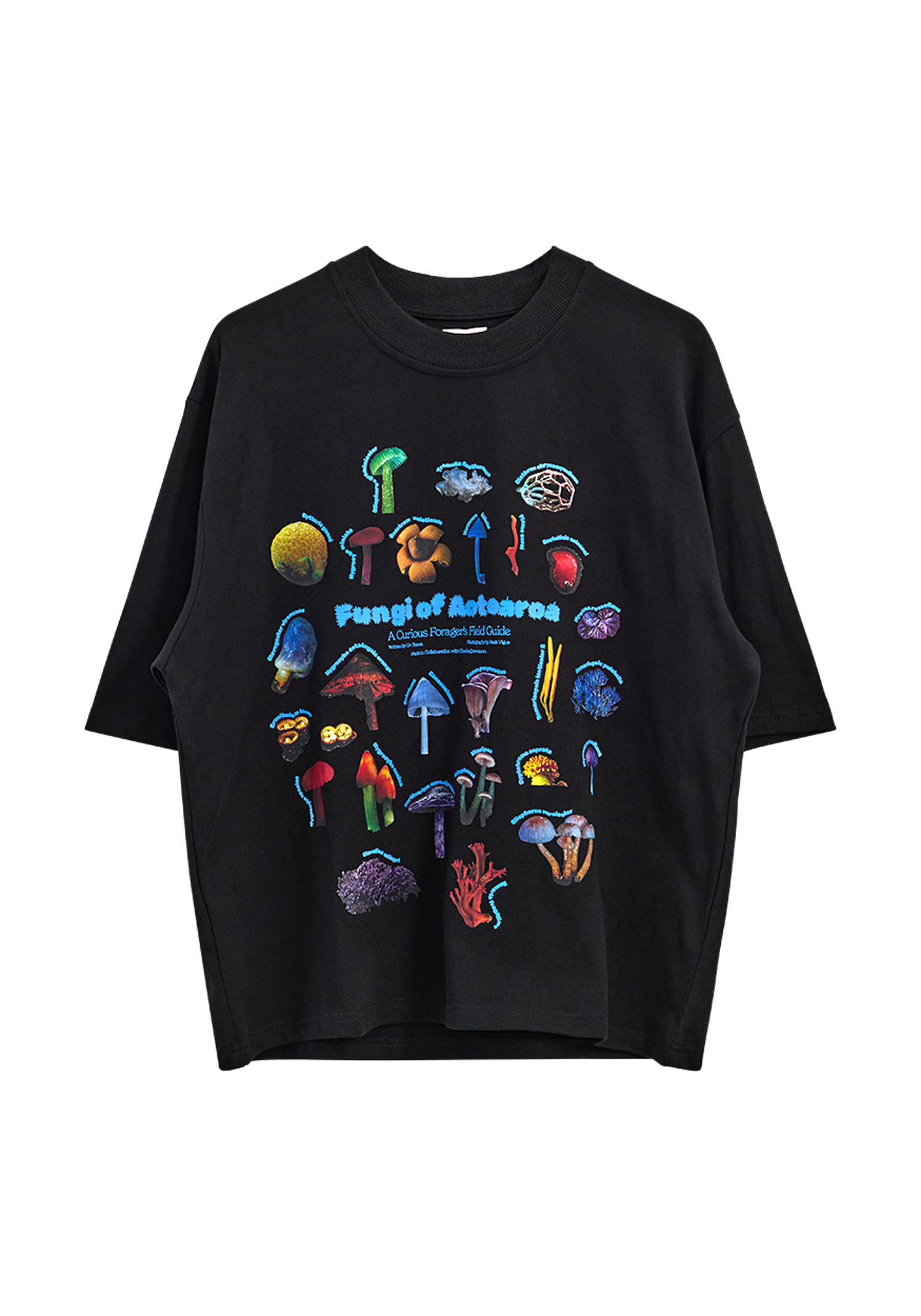 Fungi of Aotearoa Tee Black | CHECKS DOWNTOWN