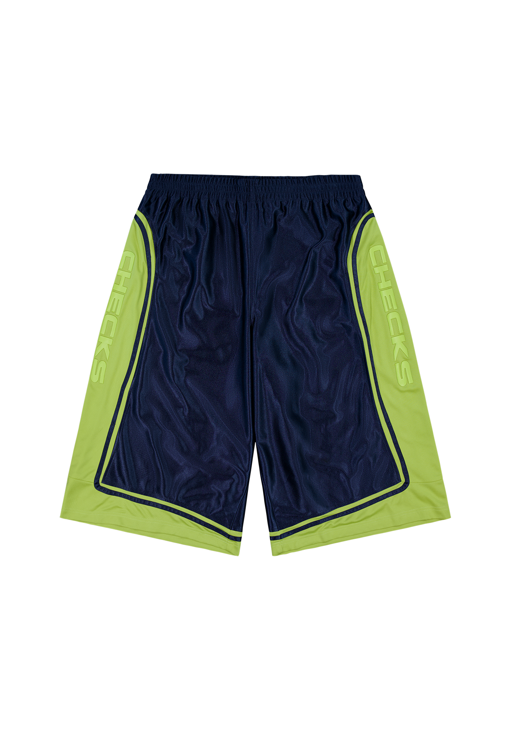 Hooper Shorts Navy/Slime | CHECKS DOWNTOWN