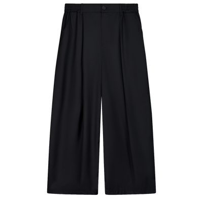 Hakama Pants Black Wool | CHECKS DOWNTOWN