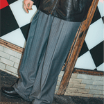 Hakama Pants Charcoal Pinstripe | CHECKS DOWNTOWN