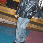 Hakama Pants Charcoal Pinstripe | CHECKS DOWNTOWN