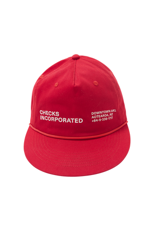 Club Cap Red | CHECKS DOWNTOWN