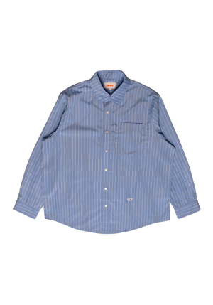 Stripe Big Shirt Blue/White | CHECKS DOWNTOWN