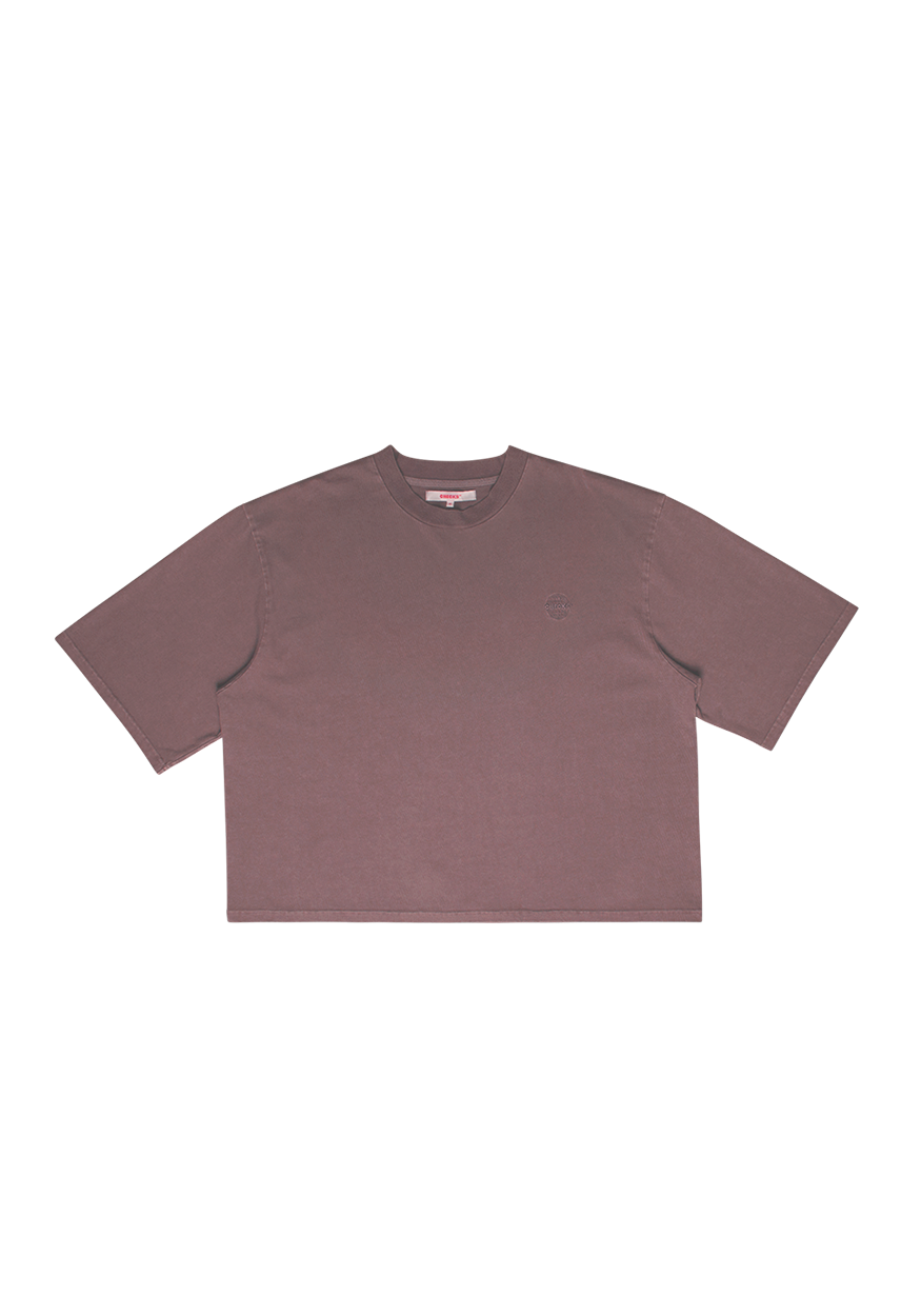 Heavyweight Boxy T-shirt Lavender | CHECKS DOWNTOWN