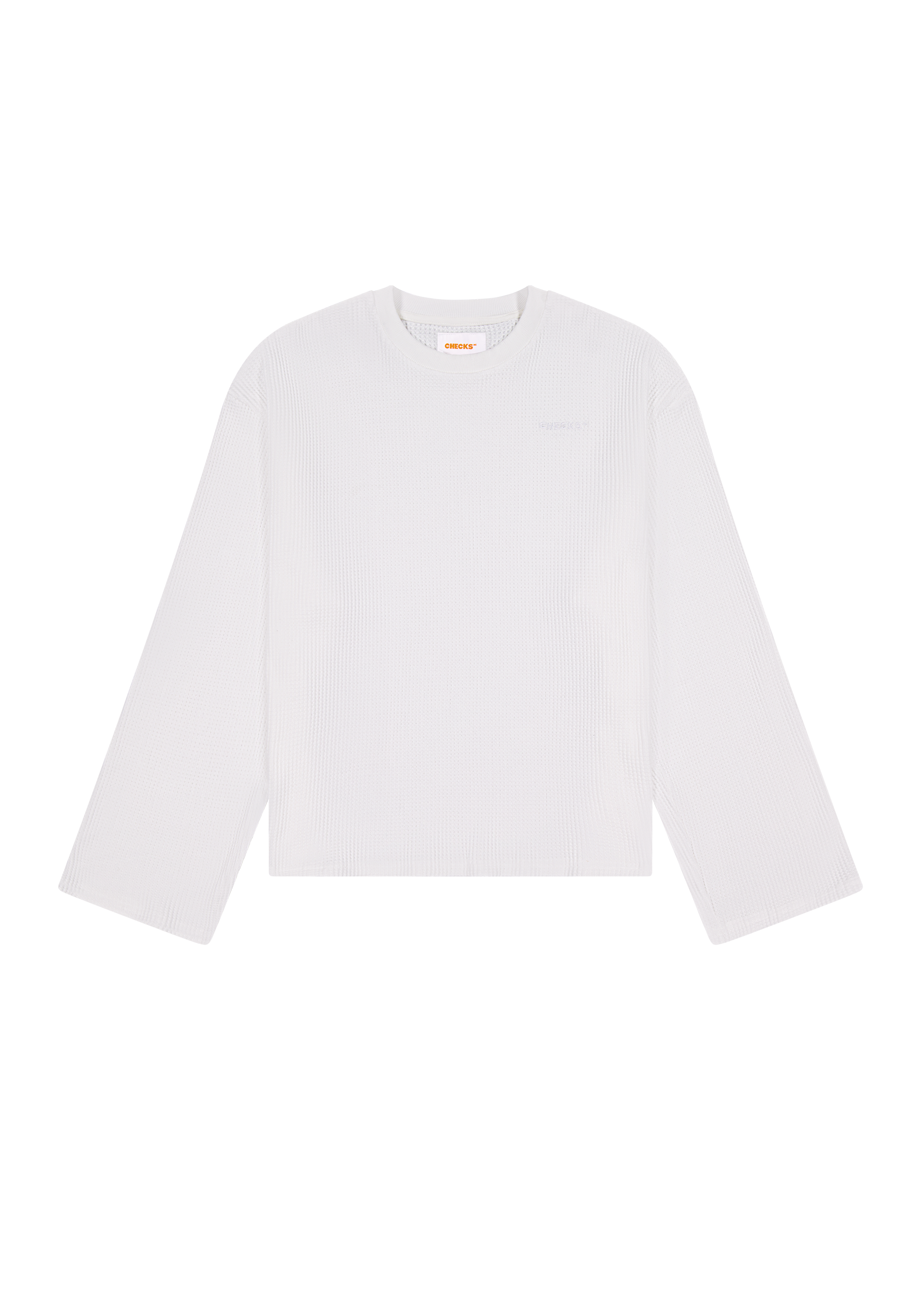 Idle Waffle Top White | CHECKS DOWNTOWN – Checks Downtown