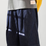 Hakama Shorts Indigo | CHECKS DOWNTOWN