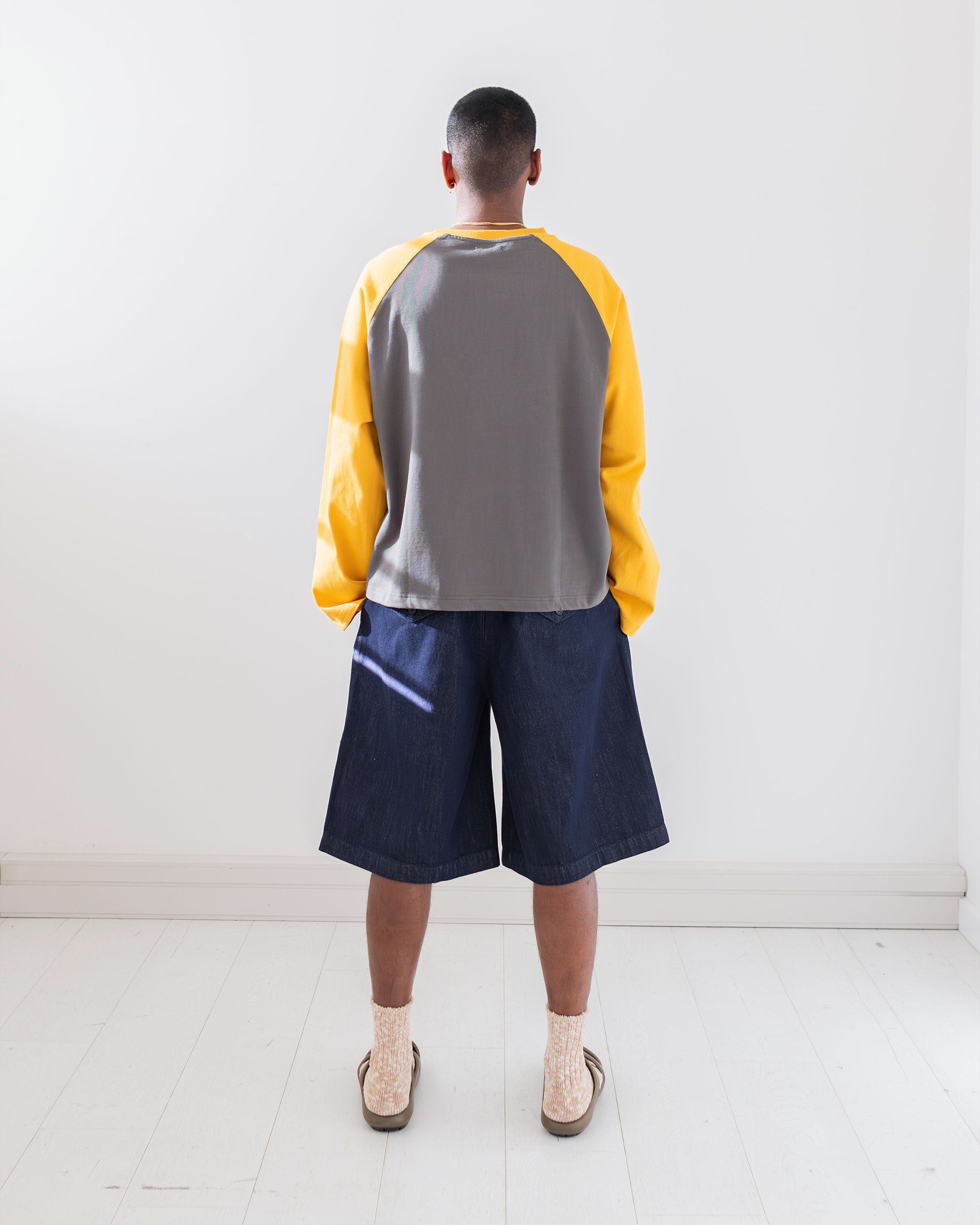 Hakama Shorts Indigo | CHECKS DOWNTOWN