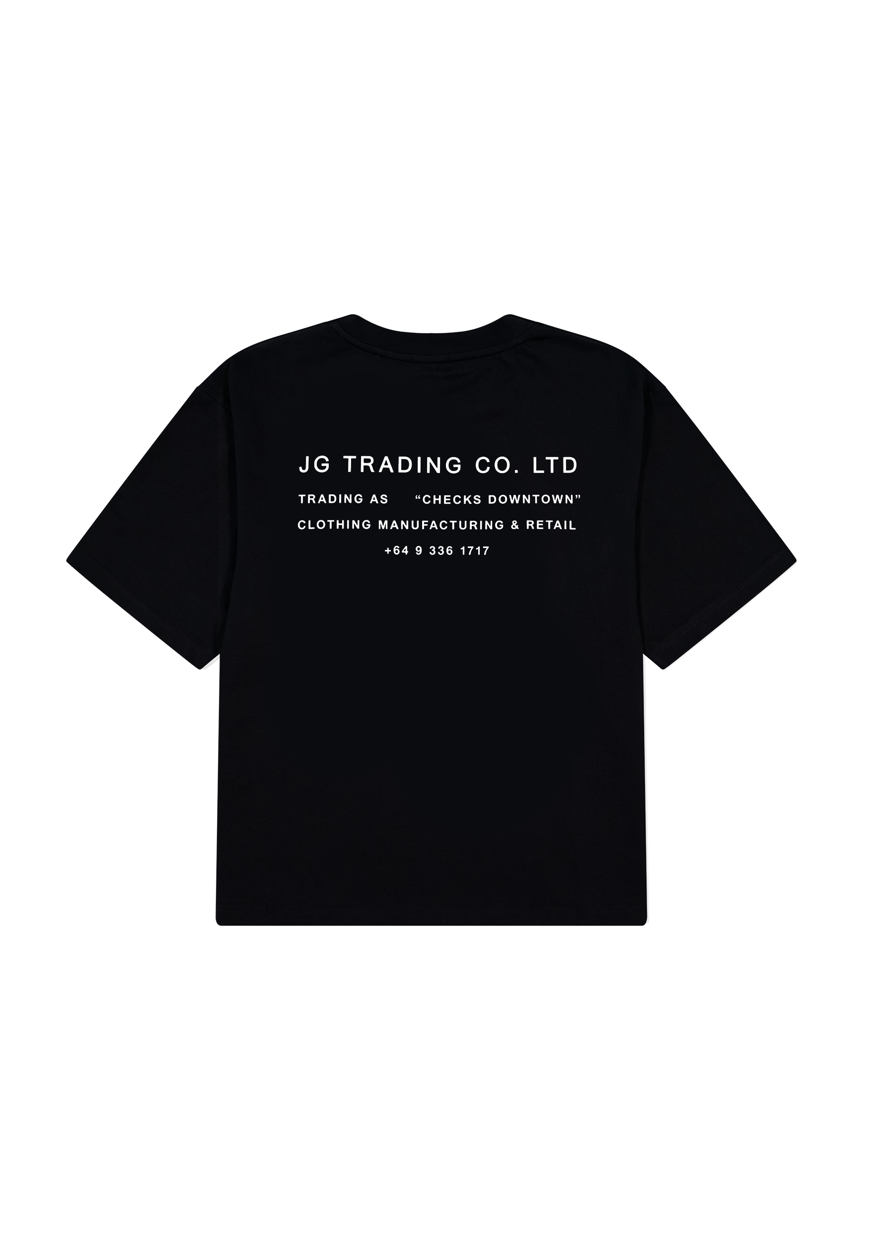 JG Trading Tee Black | CHECKS DOWNTOWN