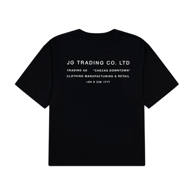 JG Trading Tee Black | CHECKS DOWNTOWN