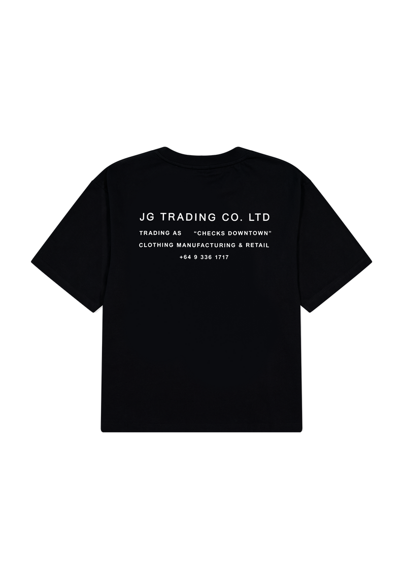 JG Trading Tee Black | CHECKS DOWNTOWN