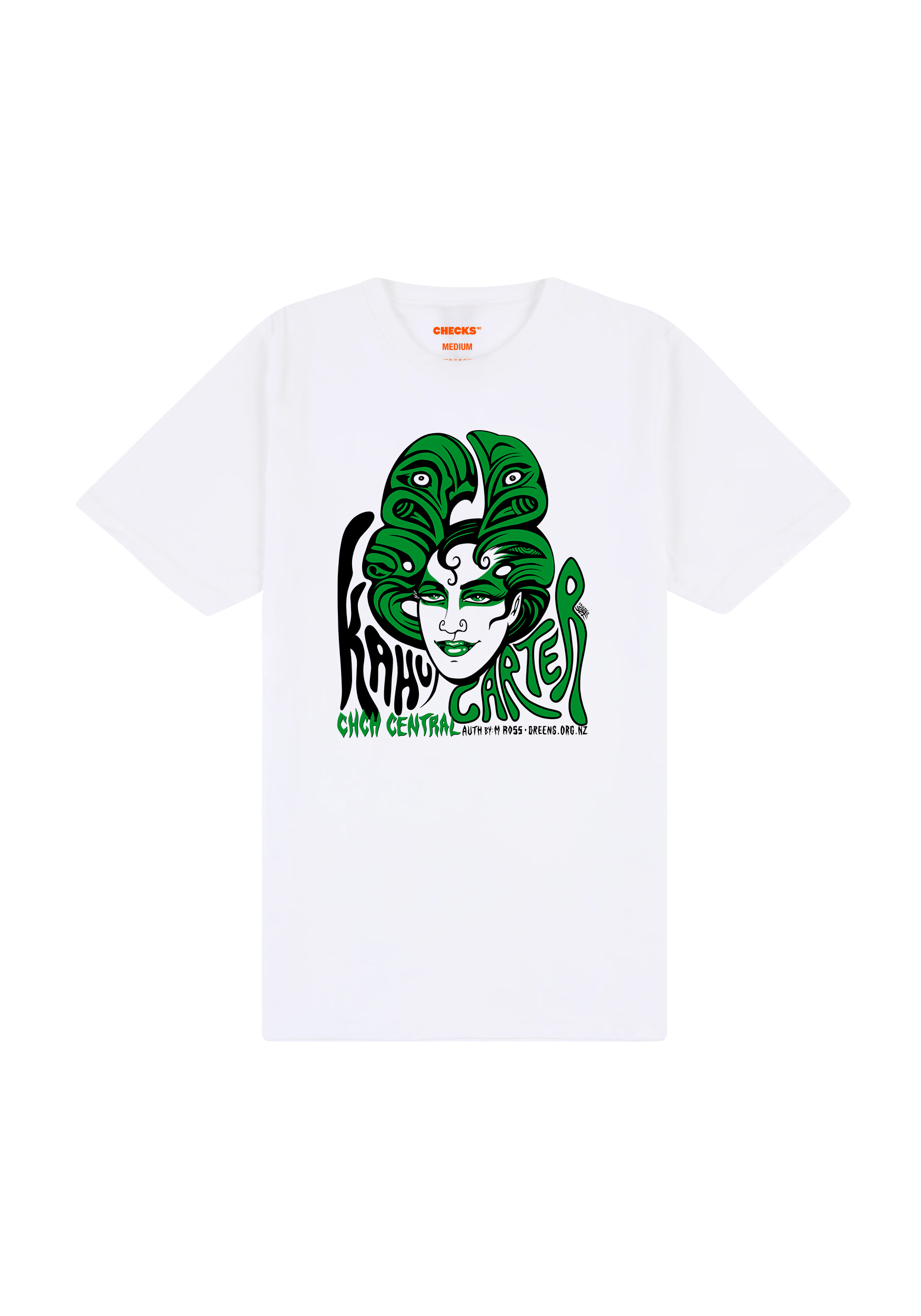 Checks x Kahu Carter Campaign Tee White