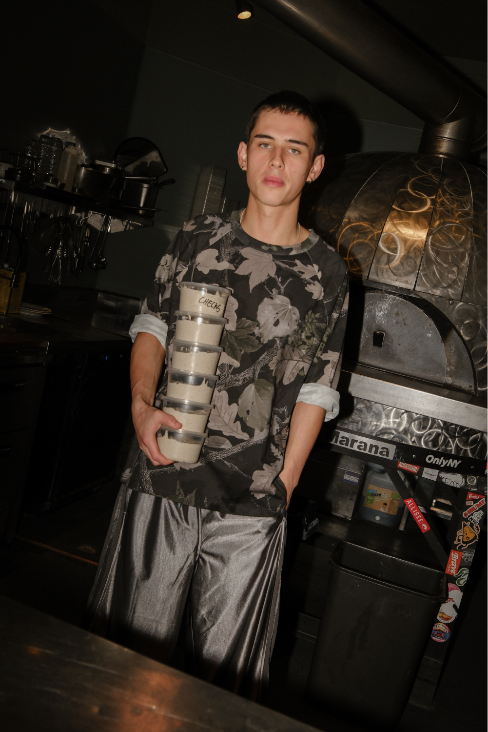 Kawakawa LS Tee Charcoal | CHECKS DOWNTOWN