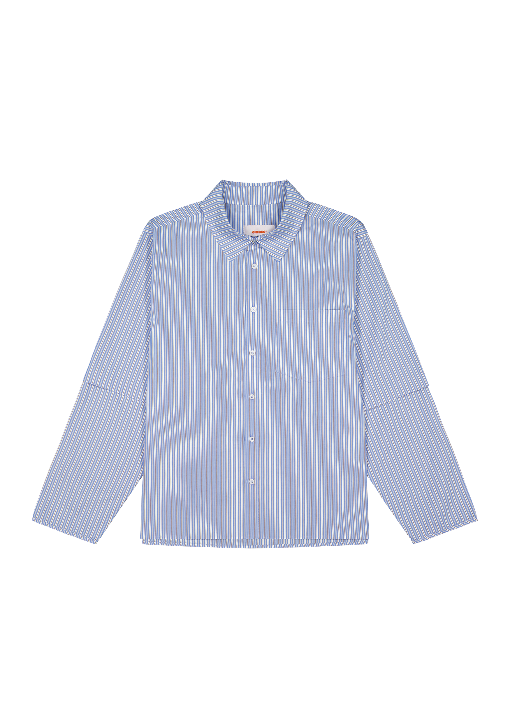 Layered Shirt Blue Stripe | CHECKS DOWNTOWN