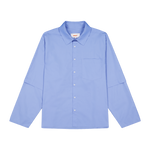 Layered Shirt Solid Blue | CHECKS DOWNTOWN