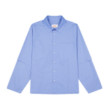 Layered Shirt Solid Blue | CHECKS DOWNTOWN