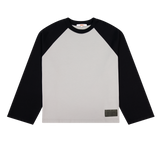 Crew Raglan Jersey Ash/Black