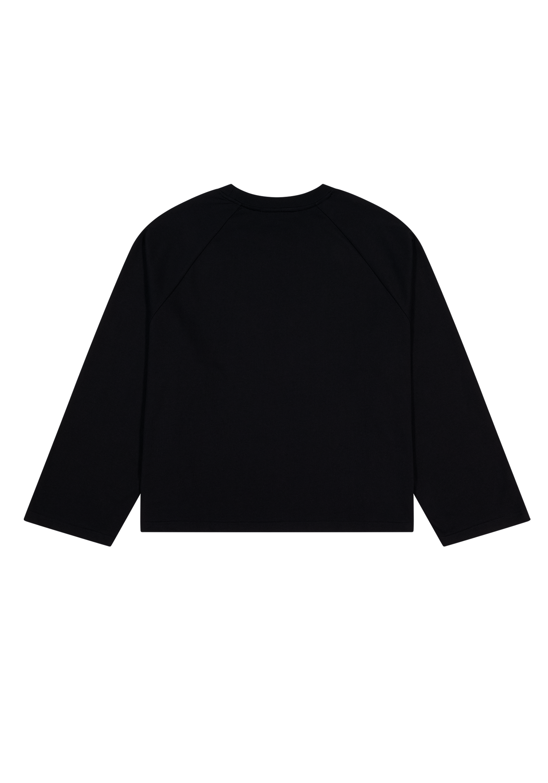 Crew Raglan Black/Black | CHECKS DOWNTOWN