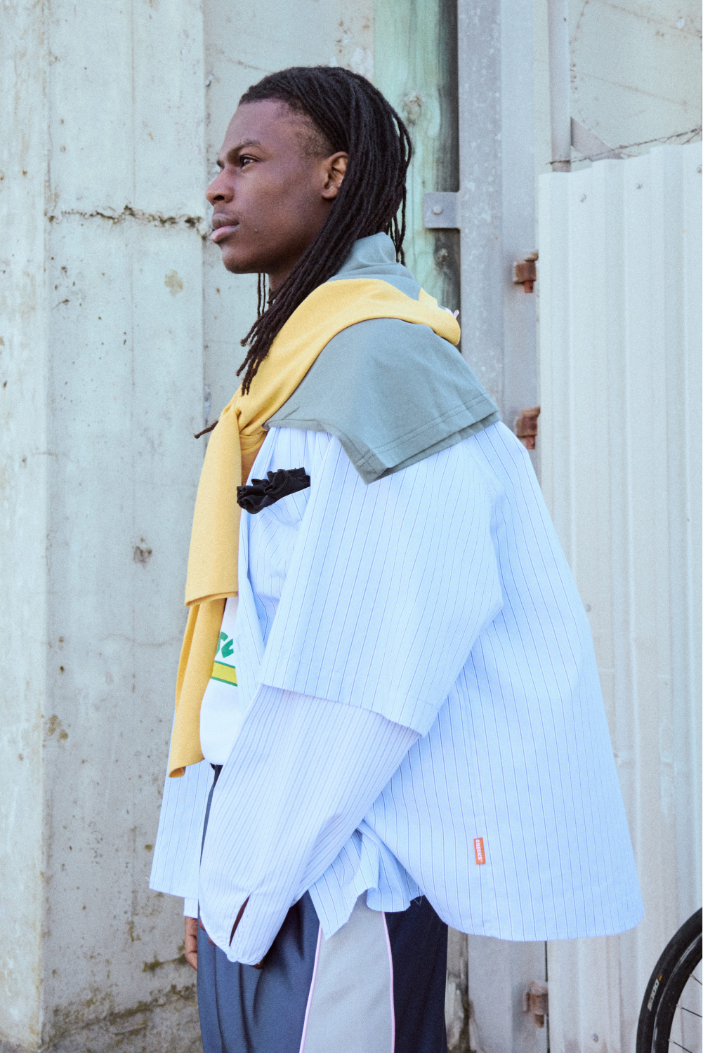 Layered Shirt Mixed Stripe | CHECKS DOWNTOWN