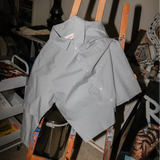 Layered Shirt Grey Stripe