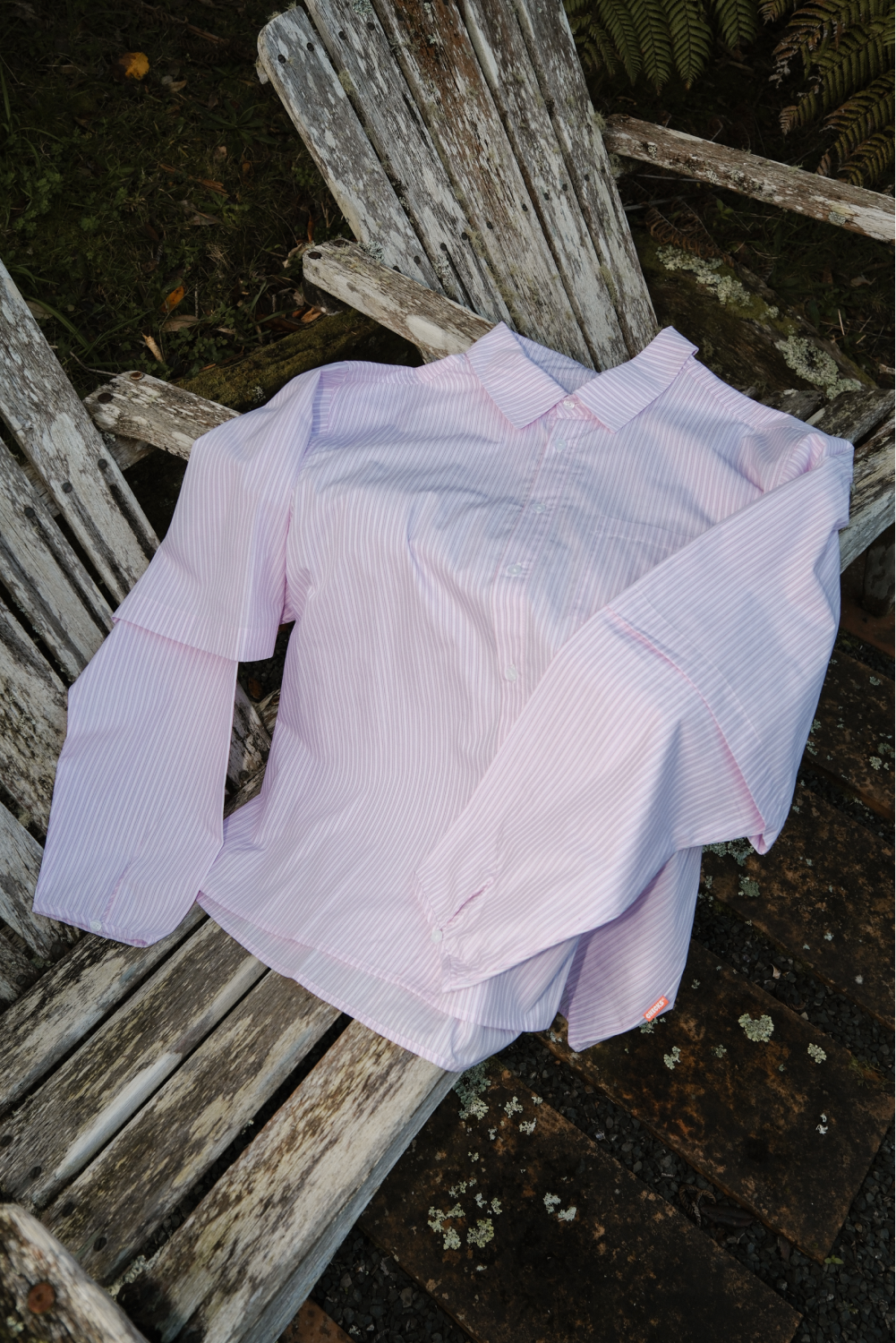 Layered Shirt Pink Stripe | CHECKS DOWNTOWN