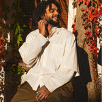 Layered Shirt Cream Stripe | CHECKS DOWNTOWN