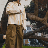 Layered Shirt Cream Stripe | CHECKS DOWNTOWN