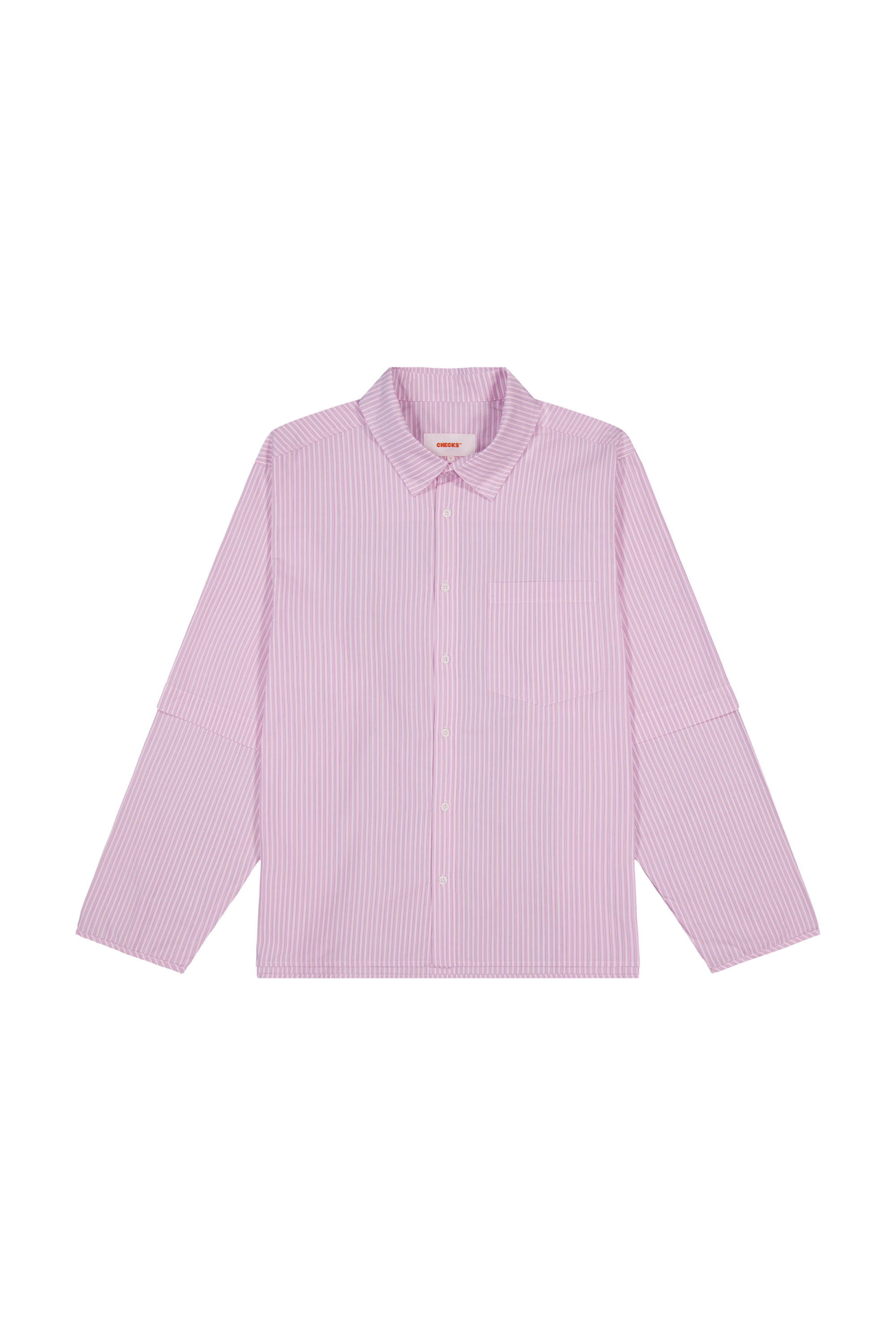 Layered Shirt Pink Stripe | CHECKS DOWNTOWN