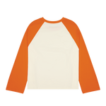 Crew Raglan Jersey Cream/Orange | CHECKS DOWNTOWN