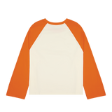 Crew Raglan Jersey Cream/Orange | CHECKS DOWNTOWN