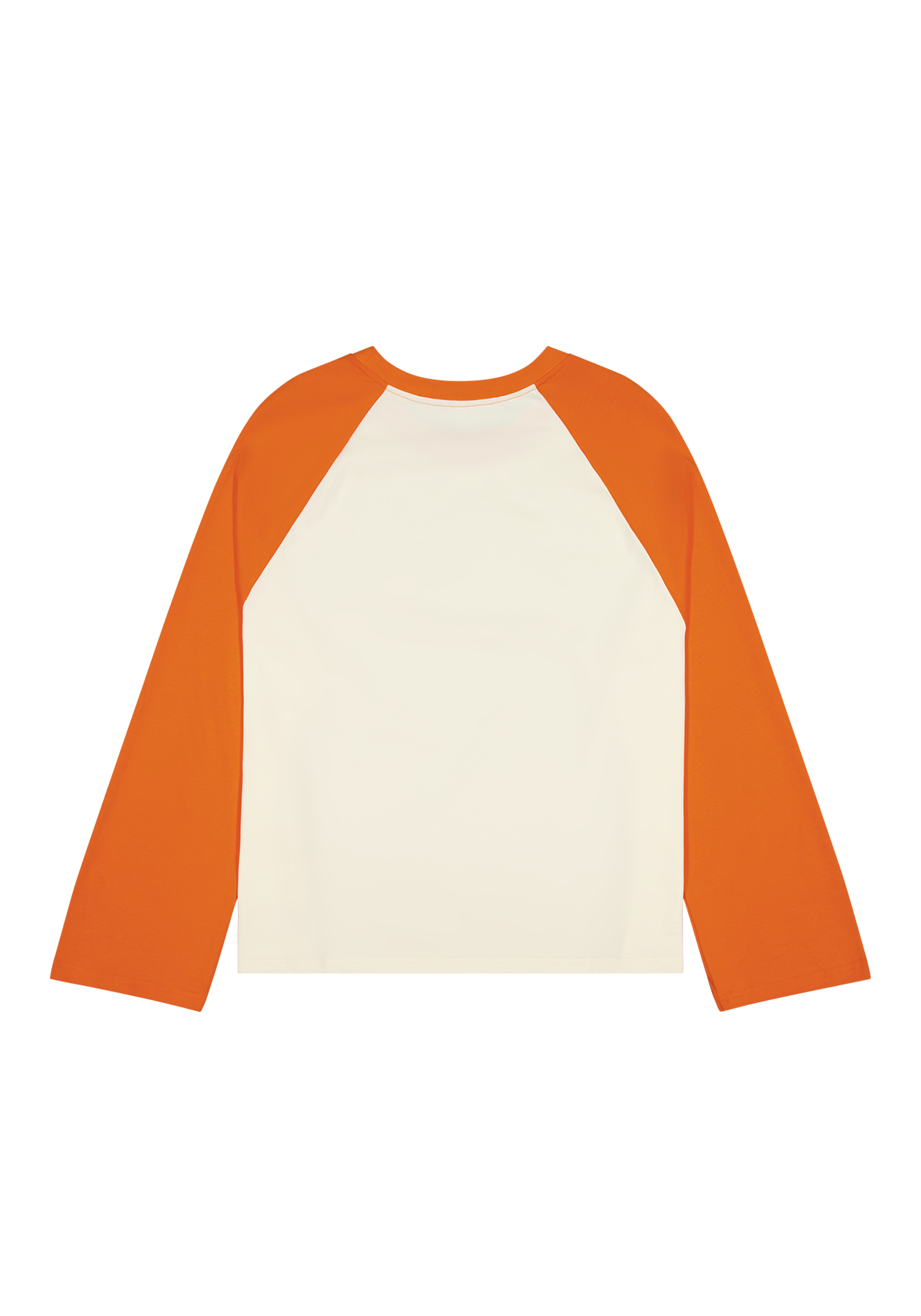Crew Raglan Jersey Cream/Orange | CHECKS DOWNTOWN