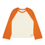 Crew Raglan Jersey Cream/Orange | CHECKS DOWNTOWN