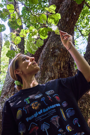 Fungi of Aotearoa Tee Black | CHECKS DOWNTOWN