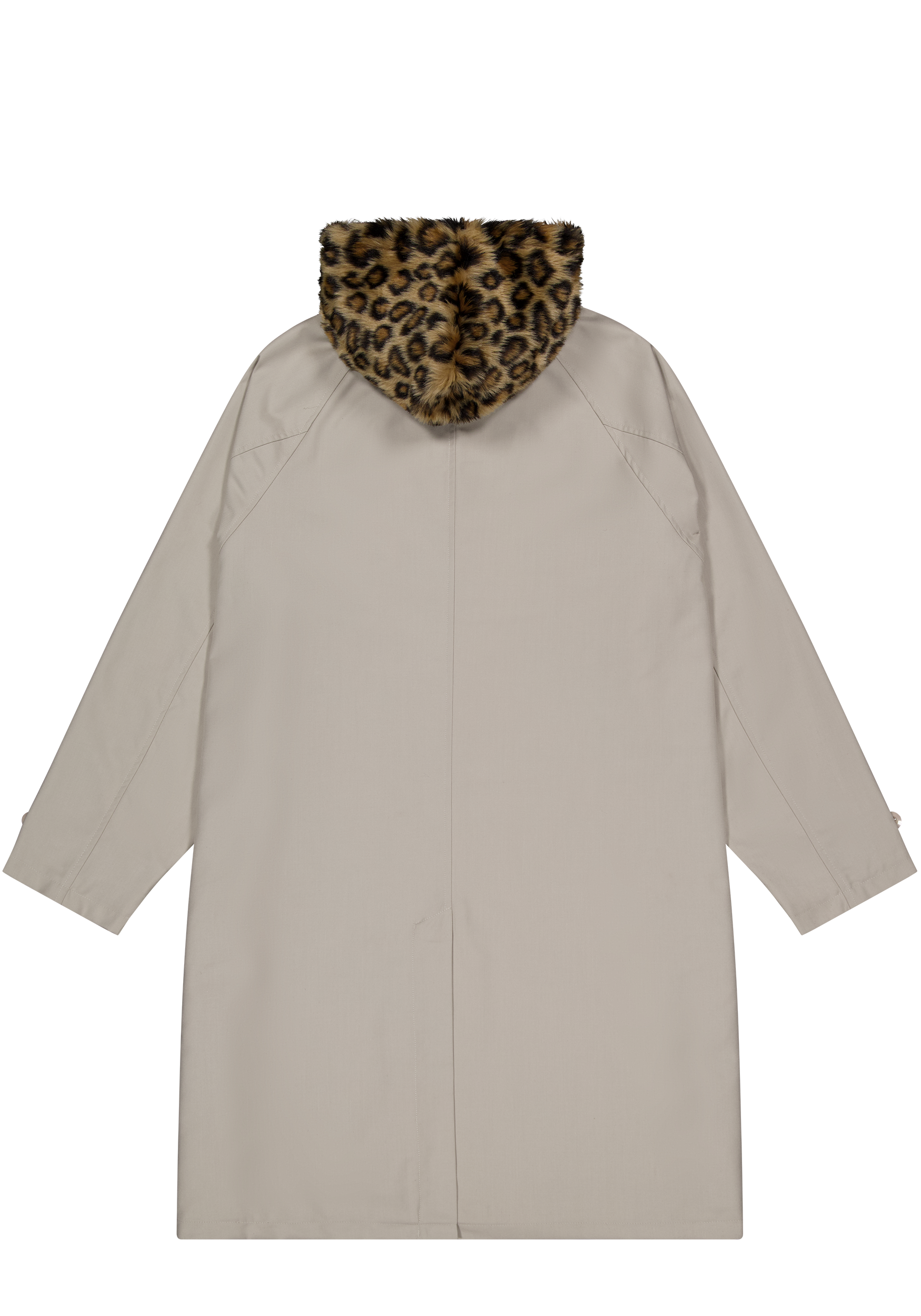 Raglan Overcoat Taupe | CHECKS DOWNTOWN