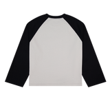 Crew Raglan Ash/Black | CHECKS DOWNTOWN