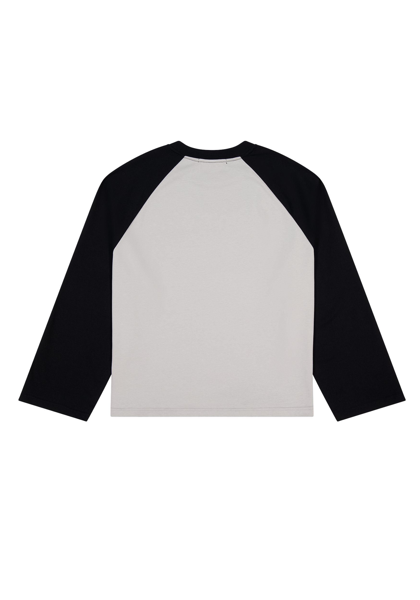 Crew Raglan Ash/Black | CHECKS DOWNTOWN