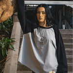 Crew Raglan Ash/Black | CHECKS DOWNTOWN