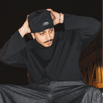Crew Raglan Black/Black | CHECKS DOWNTOWN