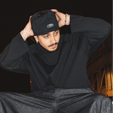 Crew Raglan Black/Black | CHECKS DOWNTOWN