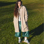 Raglan Overcoat Taupe | CHECKS DOWNTOWN