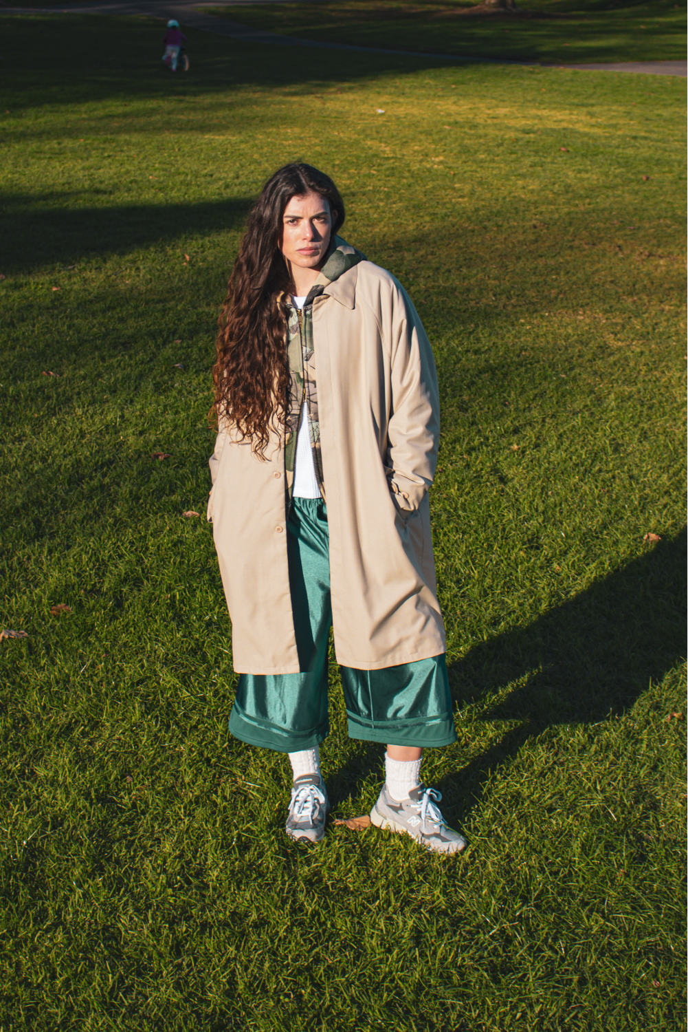 Raglan Overcoat Taupe | CHECKS DOWNTOWN