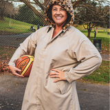Raglan Overcoat Taupe | CHECKS DOWNTOWN