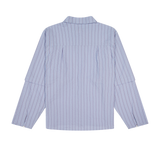 Layered Shirt Blue Stripe | CHECKS DOWNTOWN