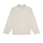 Layered Shirt Cream Stripe | CHECKS DOWNTOWN